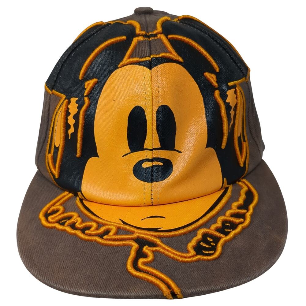 Mickey Mouse Fitted Hat Gray One Size Embroidered Disney Parks Authentic